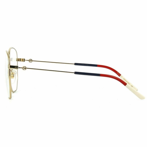 Gucci GG 0396O 002 Gold Red Green Women\'s Eyeglasses main image 9